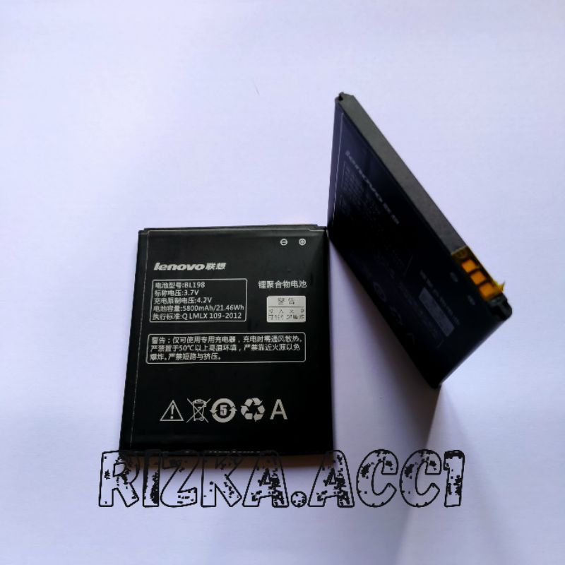 Baterai Batre Lenovo BL198 A850 A830 A859 K860 S880 S890 BL-198 Battery Batrai Hp