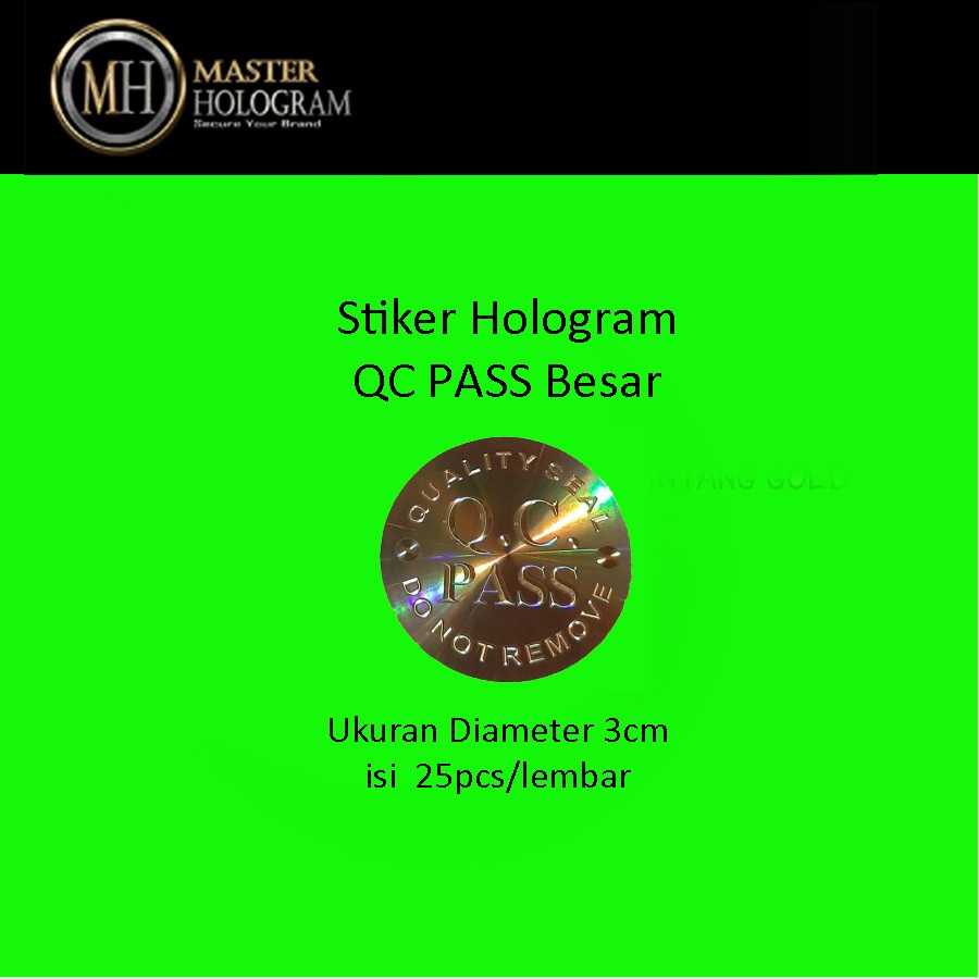 

Stiker Hologram QC PASS Besar SH025