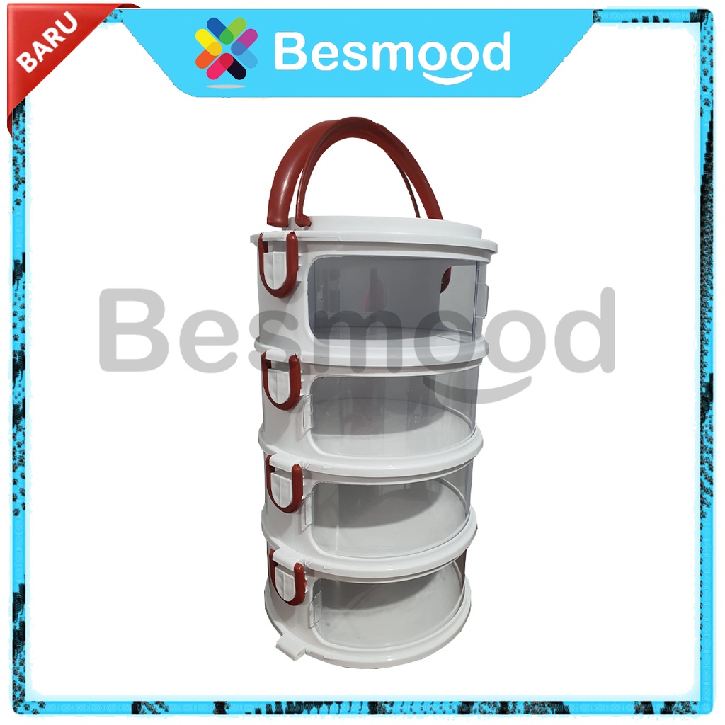 Besmood Tudung Saji 4 Susun Food Storage Portable Insulation / Tudung Saji 4 Susun ELCO Happy Call