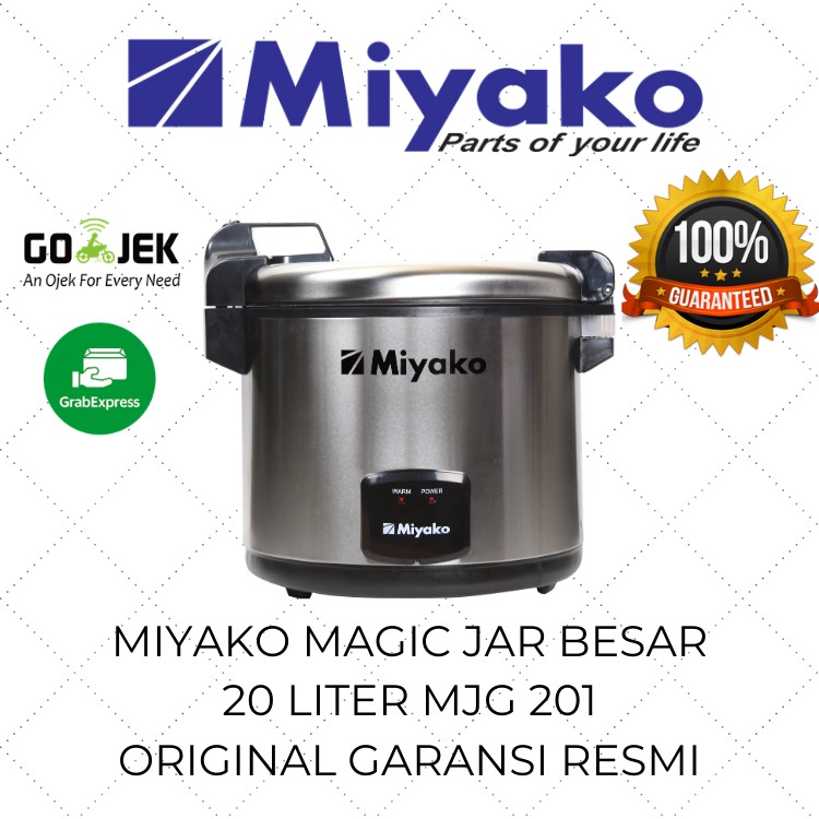 Miyako Magic Jar Besar 20 Liter MJG 201 / Rice Cooker Besar / Magic Com Jumbo / Mejikom Murah Pengha