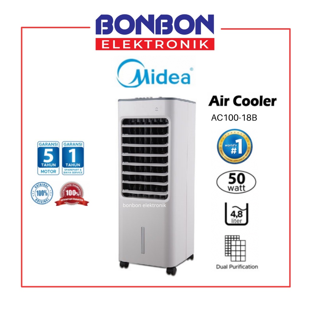 Midea Air Cooler AC100-18B / AC 100 18B / AC100 18B 4.8L