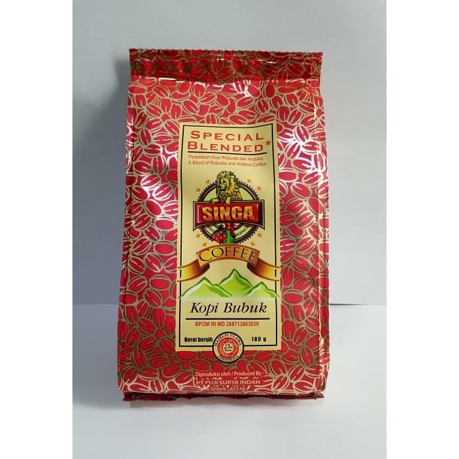 

Kopi bubuk ARABICA ROBUSTA BLEND - Singa Coffee - 100% Kopi Murni