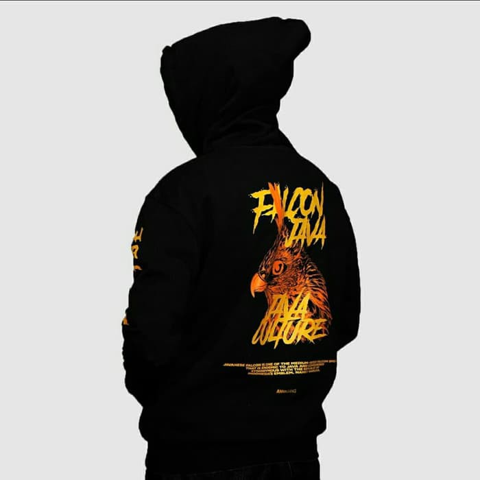 Bisa (COD) Jaket Sweater AHHA Falcon / Hoodie AHHA PalconPremium Pleece Bahan Tebal