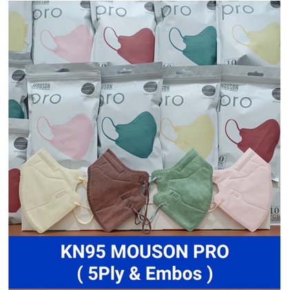 Masker KN95 Mouson Pro Isi 10pcs Masker KN 95 Mouson Pro Disposable Face Mask isi10pcs