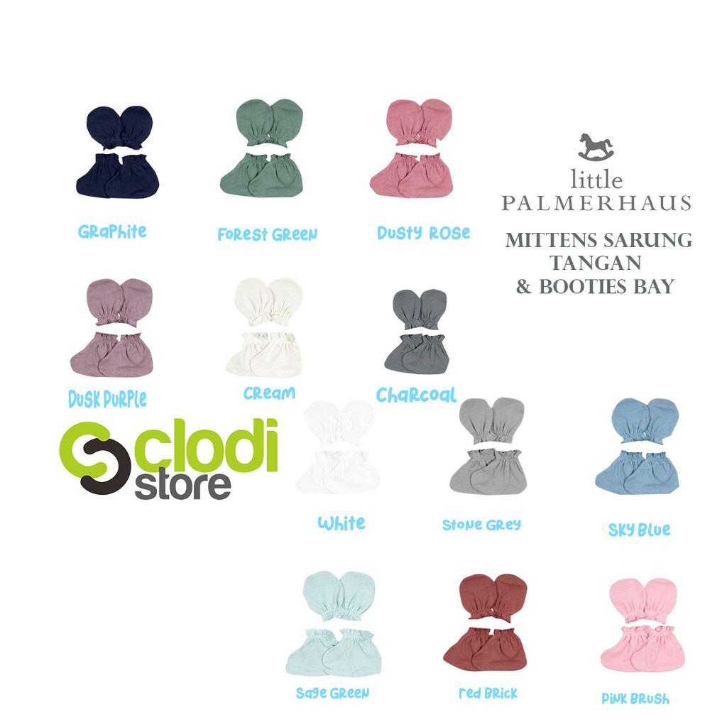 LITTLE PALMERHAUS Mittens Sarung tangan dan Booties Bayi Palmerhaus Libby Boboko Premium