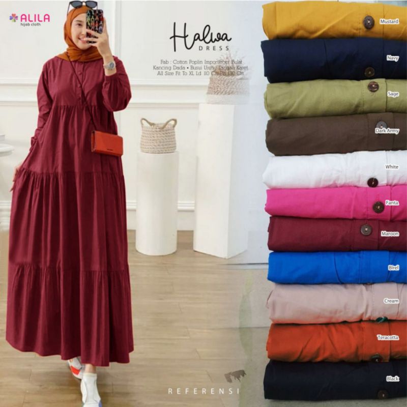 HALWA DRESS / DRESS KATUN / DRESS SUSUN / DRESS BY ALILA