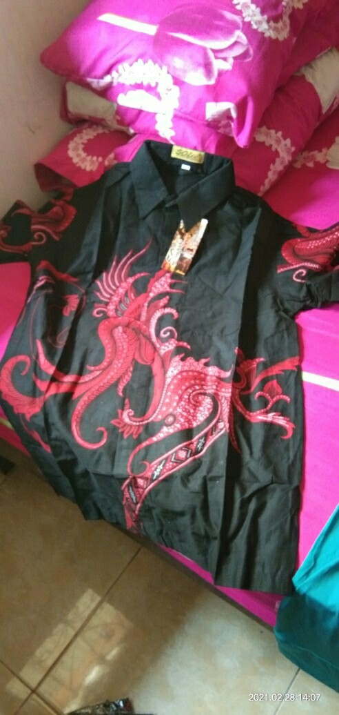 Kemeja Batik Pria Lengan Pendek Size M L Xl Xxl  Bswart Batik