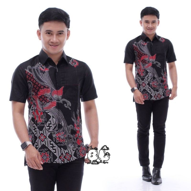 BAJU BATIK COUPLE KELUARGA sania ruflle ori ndoro jowi motif kenari hitam