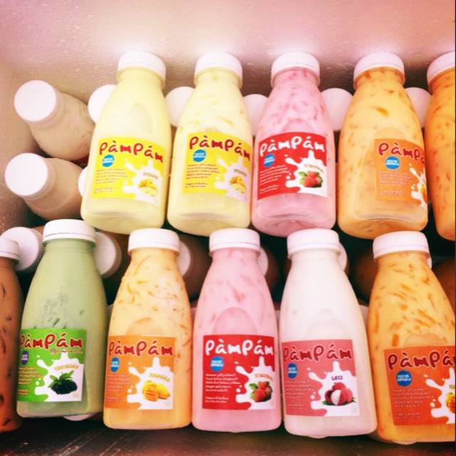 

Pampam milky Jelly drink dengan berbagai rasa