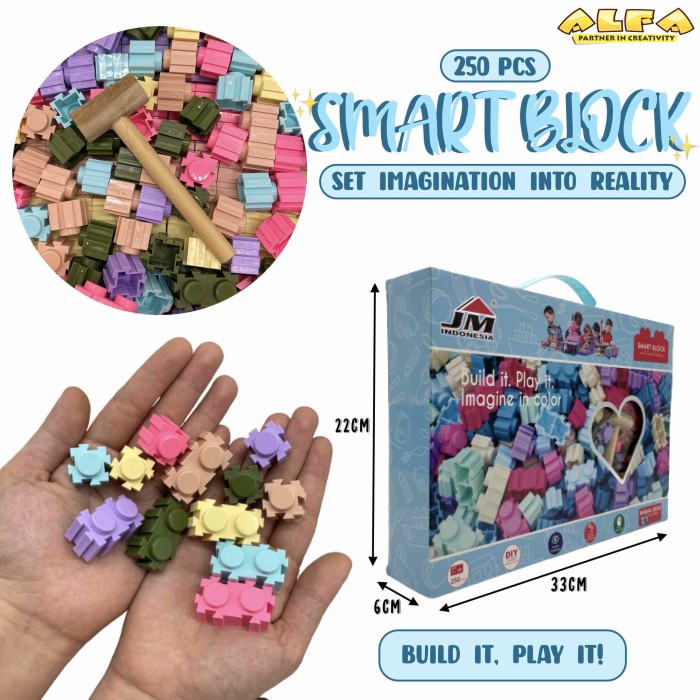 PUZZLE SMART BLOCK 250PCS BOX JM92010-CB25