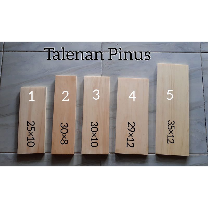 Talenan Pinus/ Talenan Kotak/ Talenan Ambalan/ Talenan Decopage/ Talenan Lukis/Ambalan/ Kerajinan