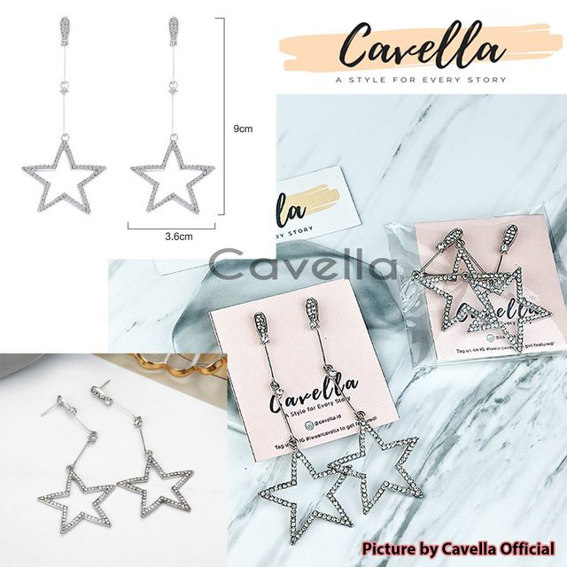 Premium Earring Anting by Cavella - Model : Starlite ER015