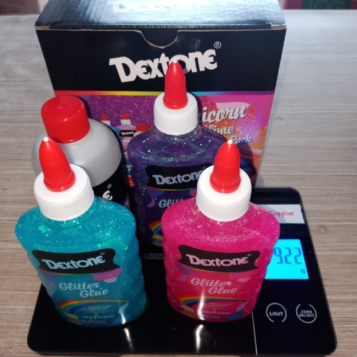 Enc - Dextone Unicorn Slime Kit Hiasan Mainan Lem Anak Glitter Per Set - Tidak Bublewarp 18 X 17 X