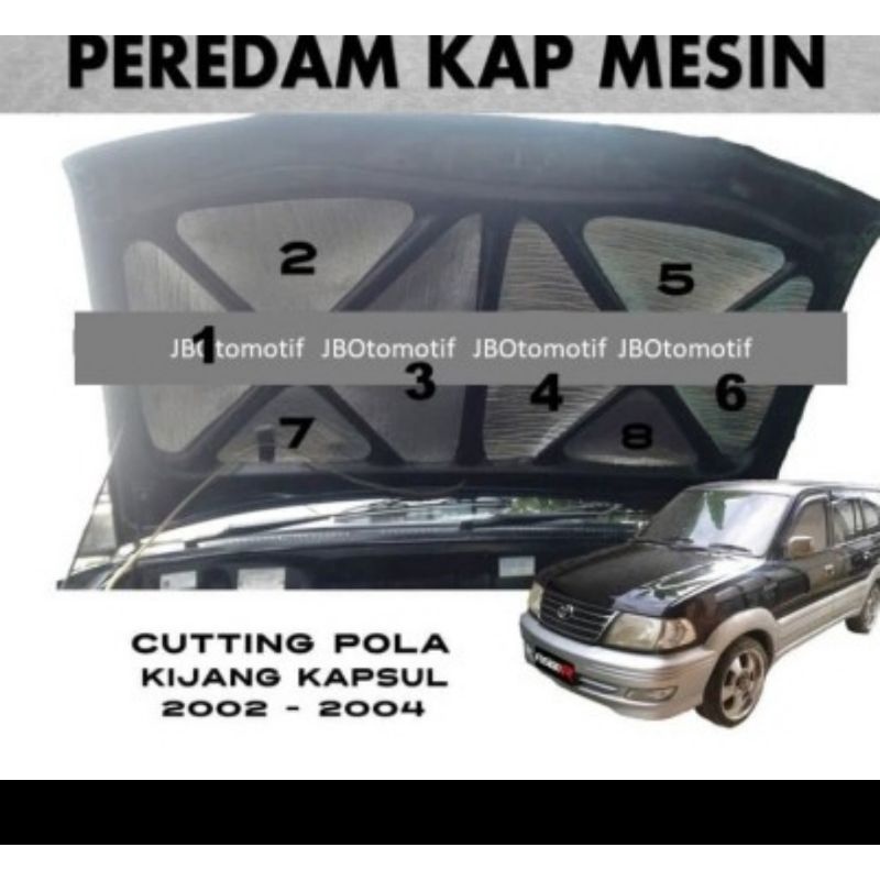 Peredam kap mesin mobil kijang Lgx, Krista, Rangga