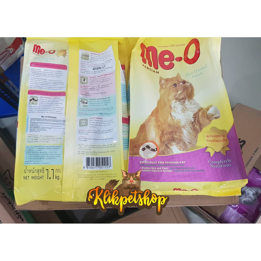 Makanan Kering Kucing MEO Persian Herball Dewasa 1,1 KG Fresh Pack