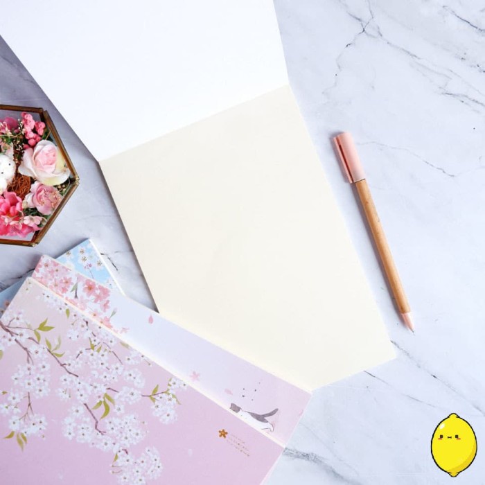 

Mantap Dear Cherry Blossom Plain Notepad B5 / Buku Catatan Polos Hot Sale