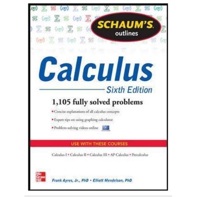 Schaum's Outline of Calculus, 6th Edition by Frank Ayres.