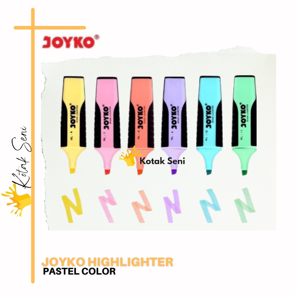 

Joyko Highlighter Pastel Color - Joyko Pastel - Penanda Warna Joyko Termurah