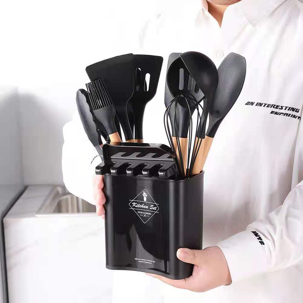 Sillicone Utensil Set 11 Pcs / Sutil Spatula Set Silikon tahan panas