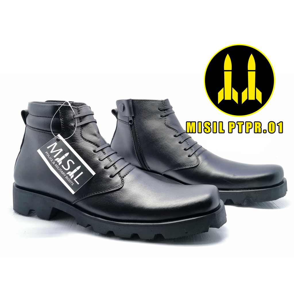 sepatu PDH radial kulit sapi asli TNI POLRI original MISIL