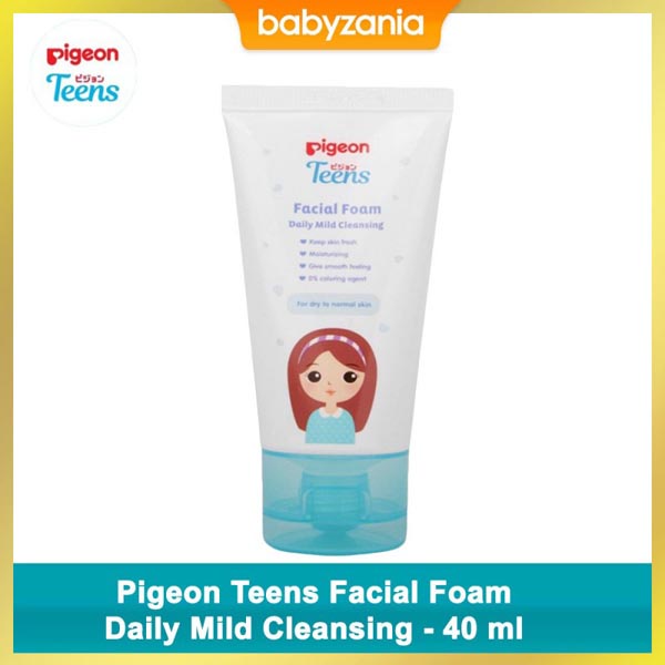 [COCOK KULIT KERING | SENSITIF] [40GR | 100GR] [BPOM] Pigeon Teens Facial Foam Daily Mild Cleansing 40GR 100Gr / Sabun Muka Kulit