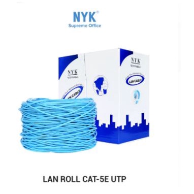 Cable lan nyk 305m cat 5 5e utp indoor network 10/100Mbps - Kabel internet rj45 roll cat5e 305 meter