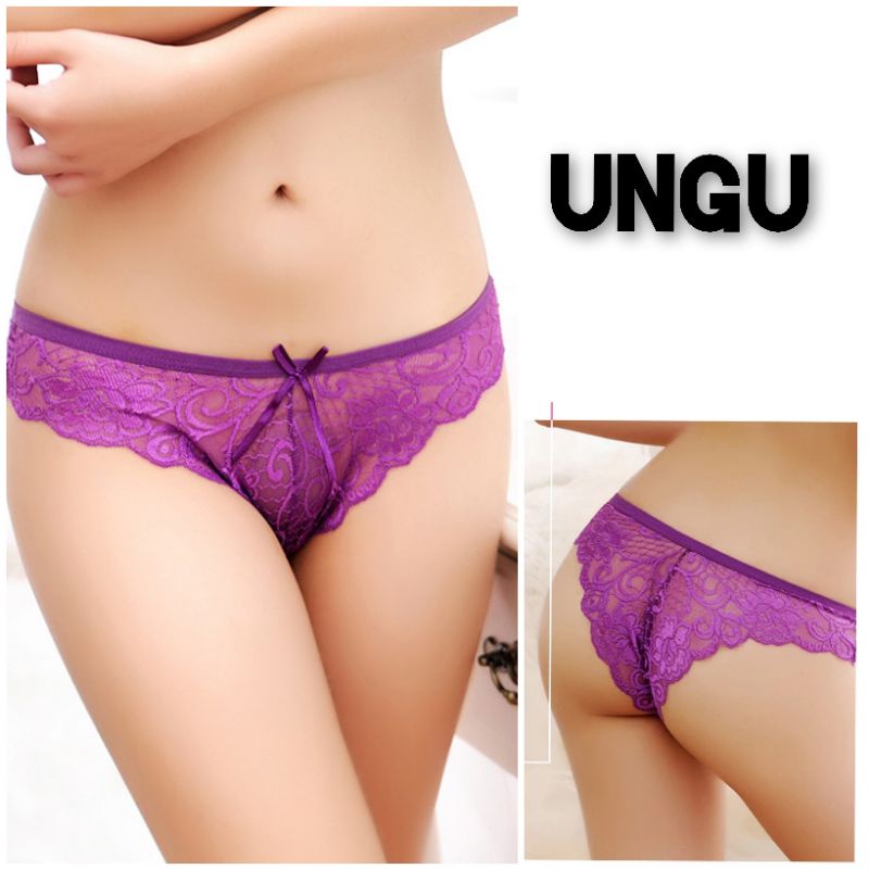 Celana Dalam Renda Sexy Brief Seamless Lace Underwear