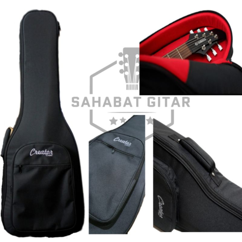 creator case gigbag softcase tas gitar elektrik bisa untuk yamaha fender gibson ibanez cort musicman