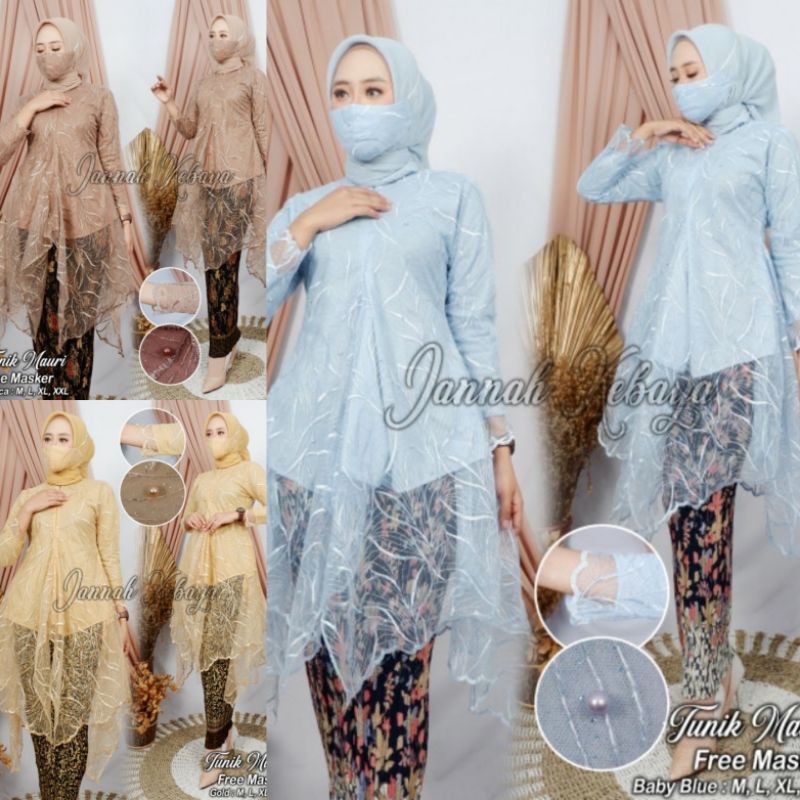 KEBAYA MODERN TERBARU OOTD 2021 / KEBAYA WISUDA TERBARU / TUNIK MAURI by Jannah Kebaya / TUNIK JAYA