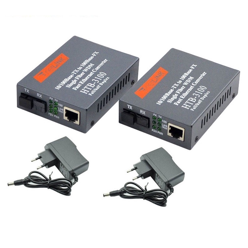 Fiber optical media lan converter extender Netlink 10/100 A-B HTB-3100 Netlink Media Converter HTB