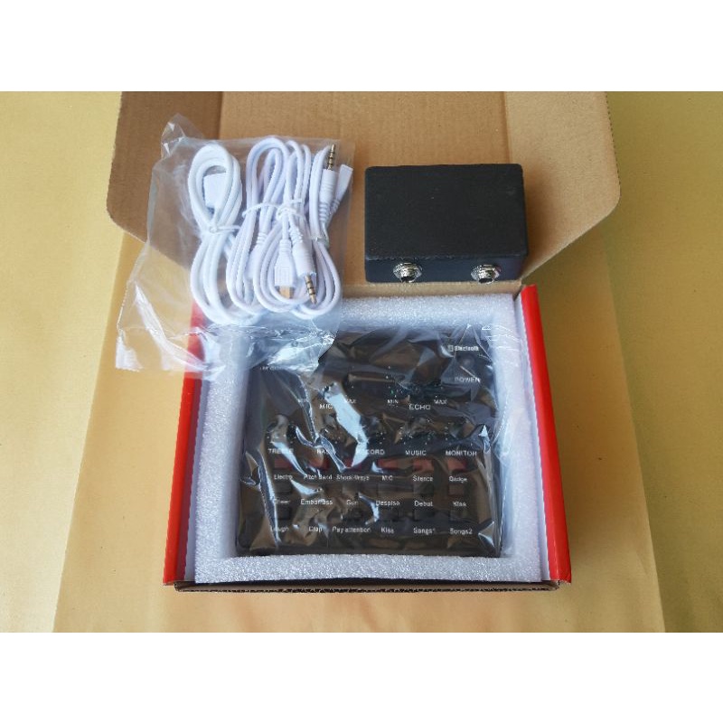 Paket Soundcard V8 S TaffSTUDIO Box Converter Jack Instrument