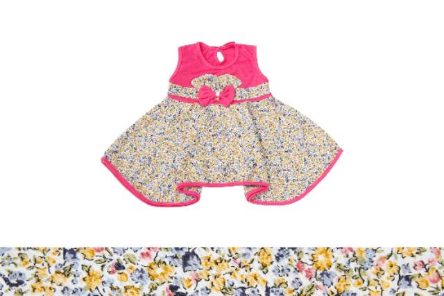 Dress Bayi Bunga2/Gaun Anak Perempuan/Terusan Bayi