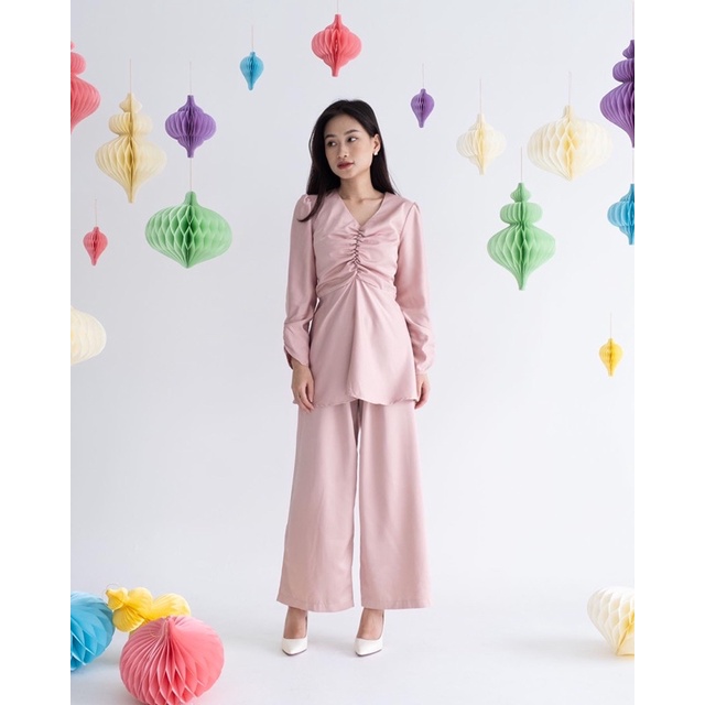 IWEARGRACIE - RAYA IN PASTEL COLLECTION - NOAH SET / SETELAN MUSLIM WANITA / SETELAN CELANA PANJANG