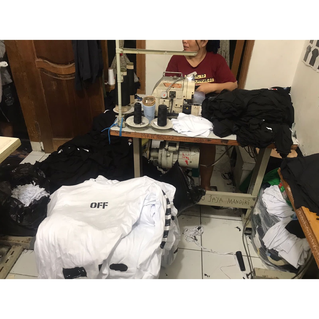 Kaos Off White Lengan Panjang Dan Pendek