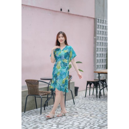 Daster kimono rayon bali motif cantik (pendek)