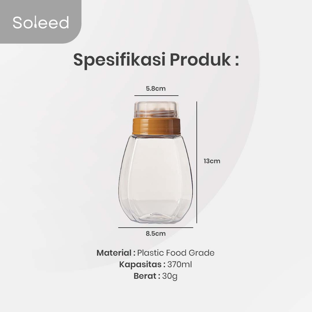 KEMASAN BOTOL MADU SIRUP KECAP FOOD GRADE HONEY/ SYRUP PLASTIC JAR