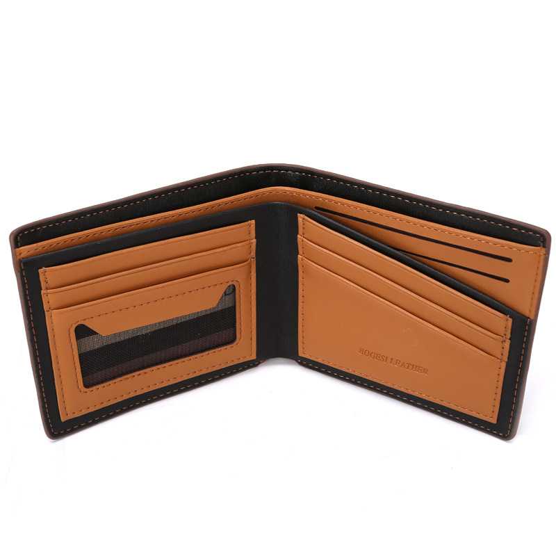 Asli Murah Dompet Kulit Pria Dompet Kulit Sintetis Bogesi Dompet Kulit Pria Horizontal - BOGESI - B01R724