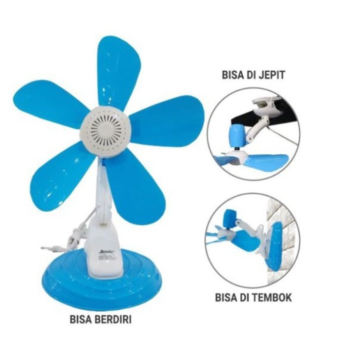 KIPAS ANGIN JEPIT /CLIP FAN/KIPAS MEJA HAKAMITSU 3IN1 5 BALING