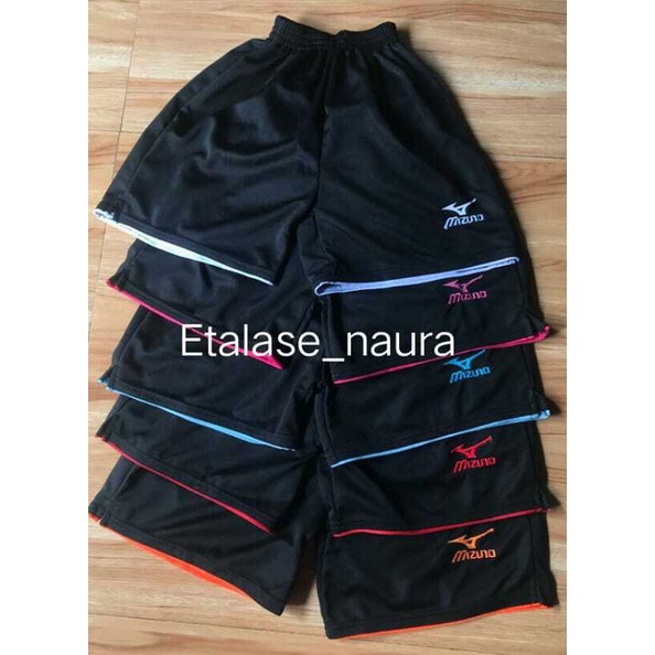 Celana Volly Cewek Mizuno list strip Lotto super premium Belah Pinggir Press Body