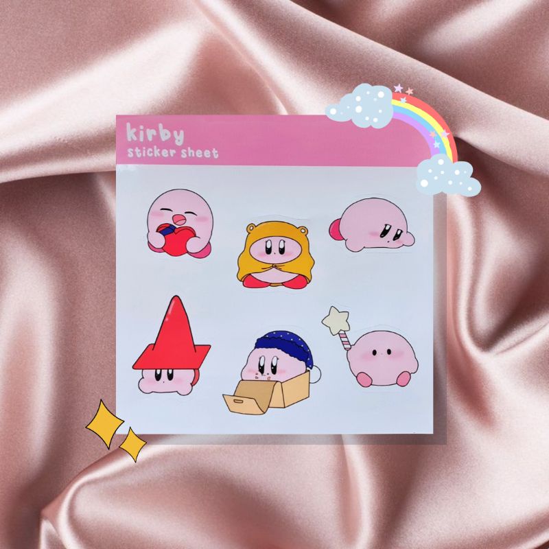 

kirby sticker sheet (peel off)