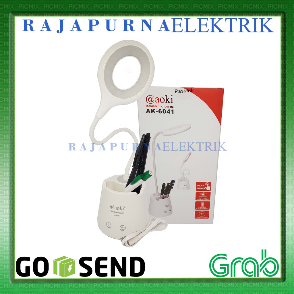 Lampu belajar / lampu baca LED AOKI Touch Sensor AK-6041