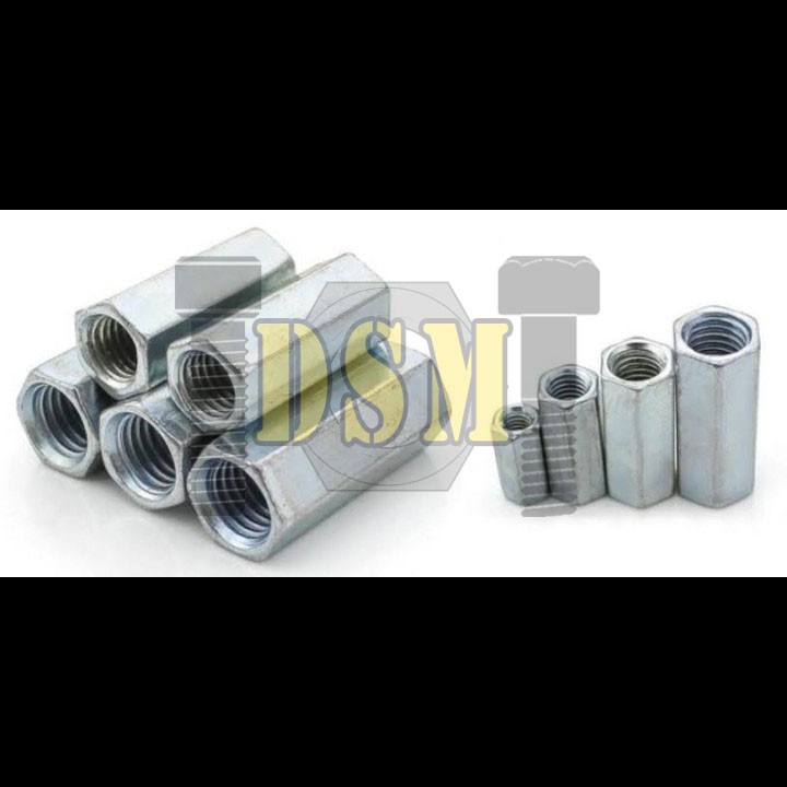 Long Nut M6 / Mur M6 Panjang 18 MM Kunci 10