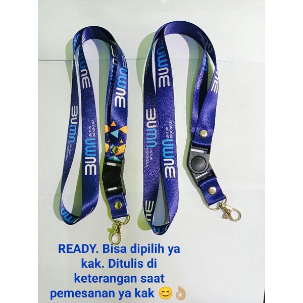 [READY STOK] TALI Id Card BUMN TERBARU Lanyard Printing SATUAN