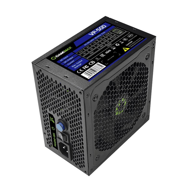 Gamemax Power Supply VP500 500 Watt 80+ EffIciency 80 PLUS PSU VP-500