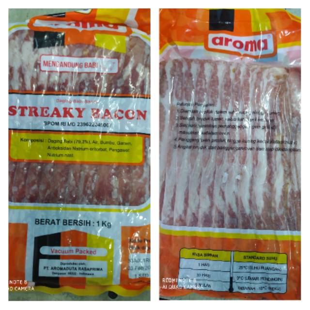 

STREAKY BACON PORK 1 KG