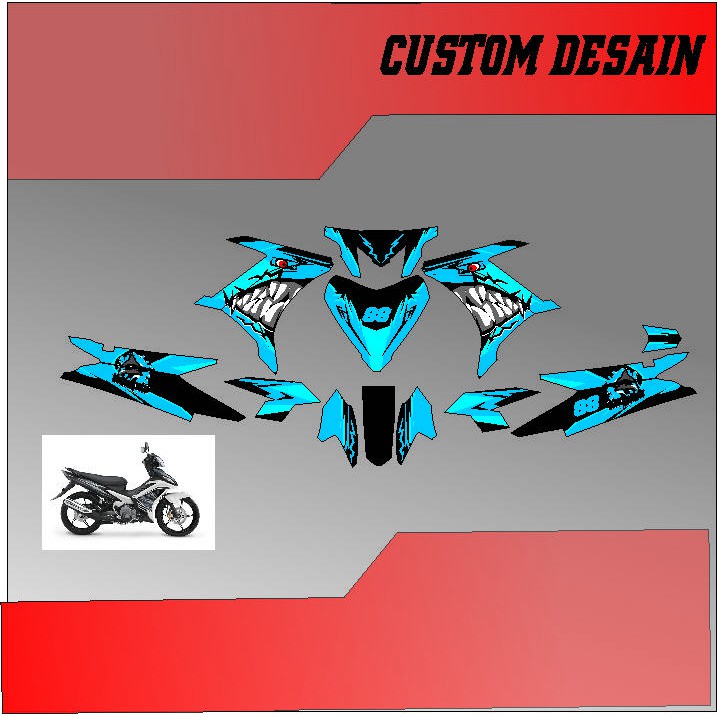 Decal Jupiter Mx New 135  motif hiu