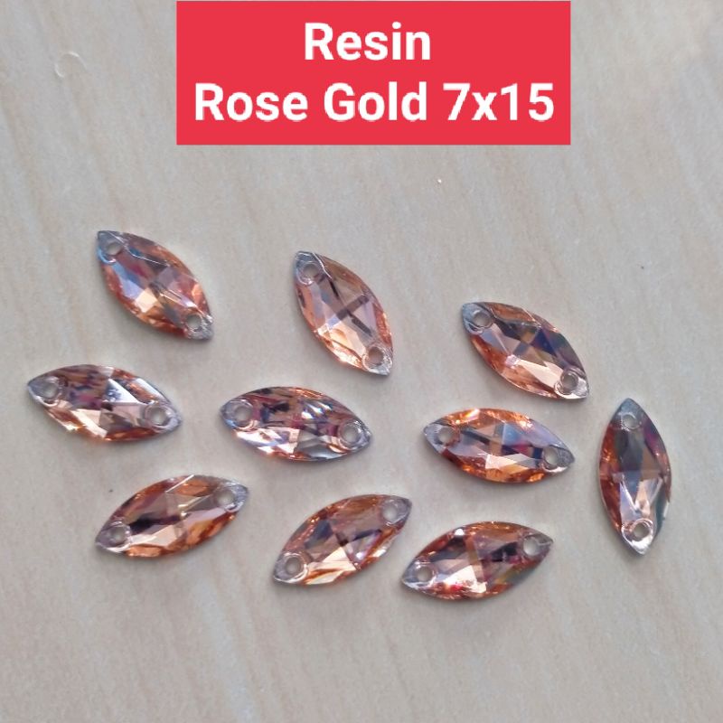 Mote Manik Payet Resin Pelangi Uk-7x15 ( isi 20 Butir )