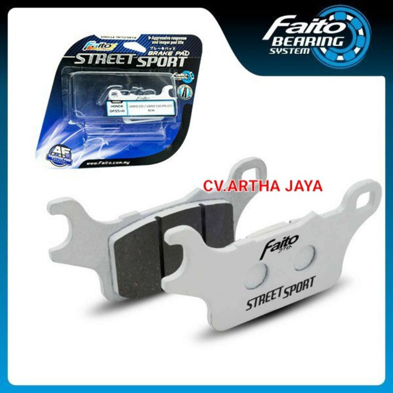 DISCPAD KAMPAS CAKRAM DEPAN FAITO RACING HONDA VARIO 125 LED / VARIO 150 LED