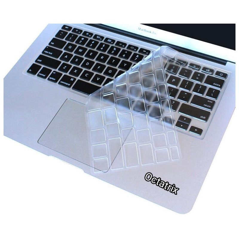 Pelindung Keyboard Macbook Silicone keyboard protector cover for Macbook Pro / Air Clear Bening