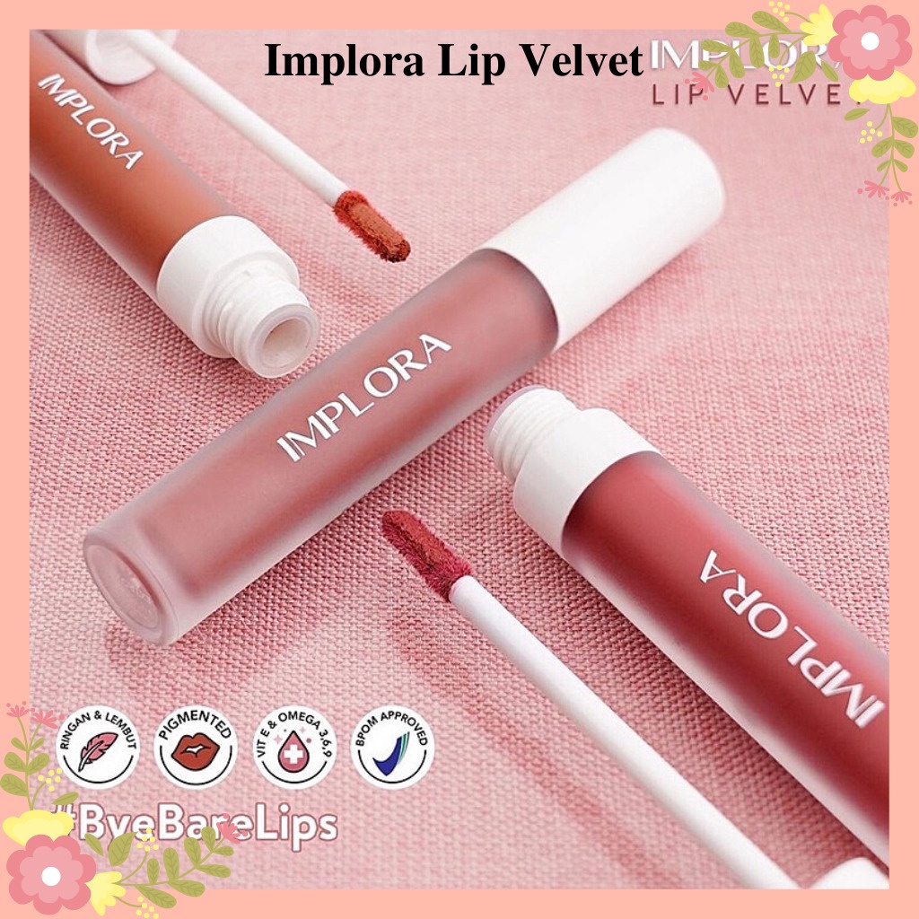 [BPOM] Lip Velvet Implora dengan Vitamin E / TOKRIMACOSMET